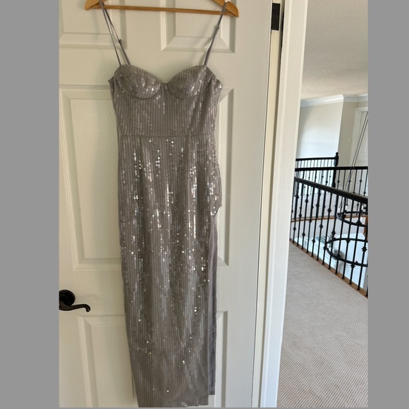 SAU LEE - OPAL GOWN IN SILVER - Picture 3 of 5